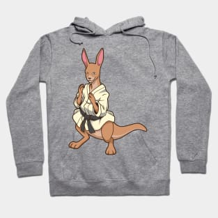 Comic Kangaroo does Judo Hoodie